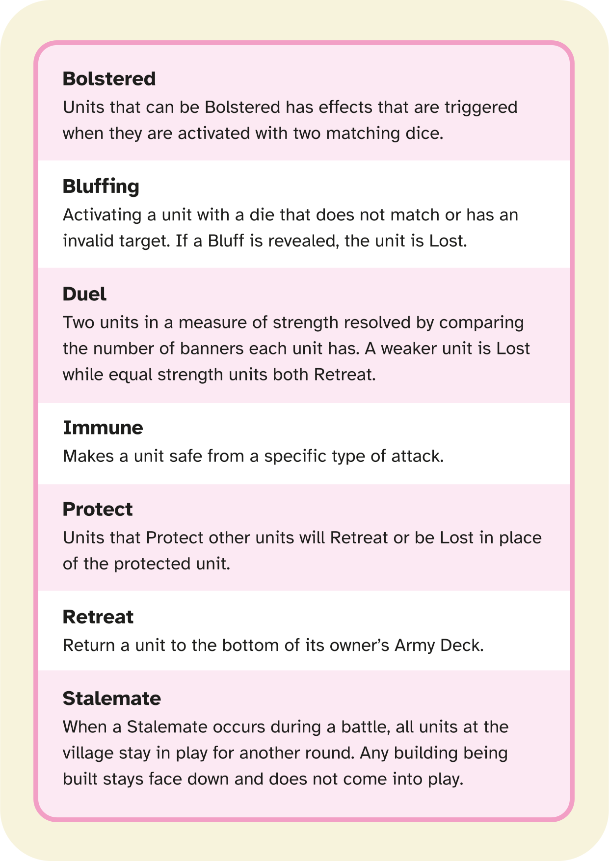 Glossery Card
